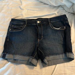 White House Black Market Jean Shorts Size 14